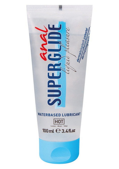Анальный лубрикант на водной основе Hot Anal Superglide, 100 мл Sex Aura Киев - изображение 1