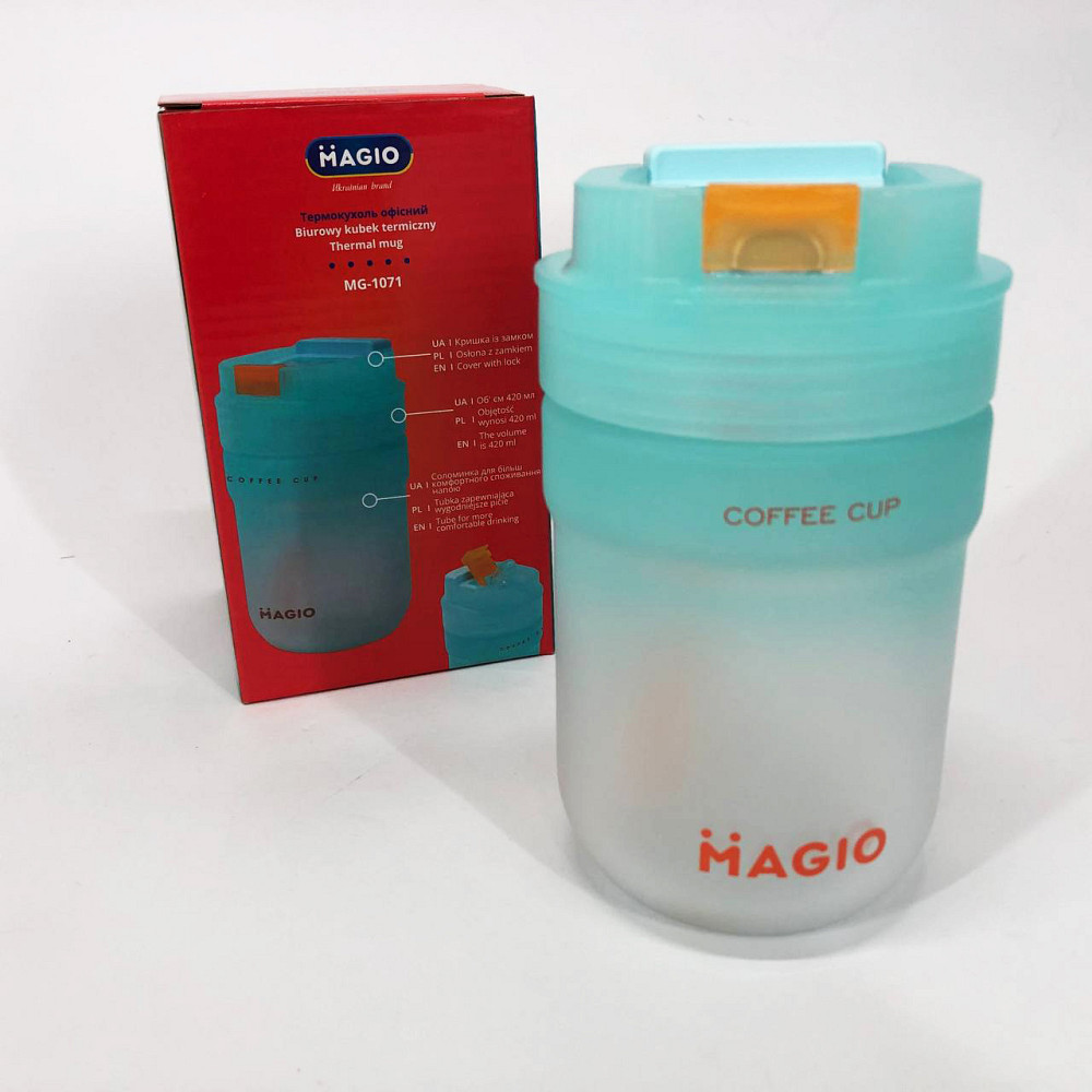 Термос для теплих напоїв Magio MG-1071 420 мл, Термос для чаю топ Термокружка походу SX-97 Івано-Франківськ - фото 5