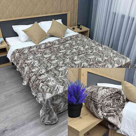 Плед-покривало Decorator WellSoft 200х220 см Коричневий з молочним (87-164) Київ