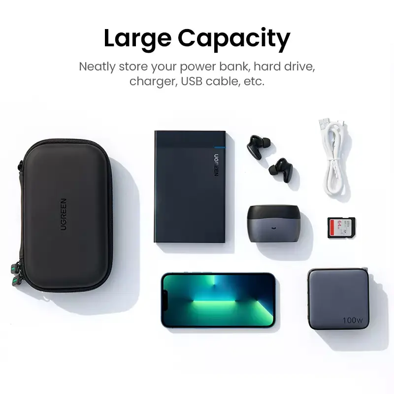 Органайзер для HDD UGREEN LP128 Hard Disk Storage Bag Large Size(UGR-50274) UGR-50274 Одесса - изображение 9