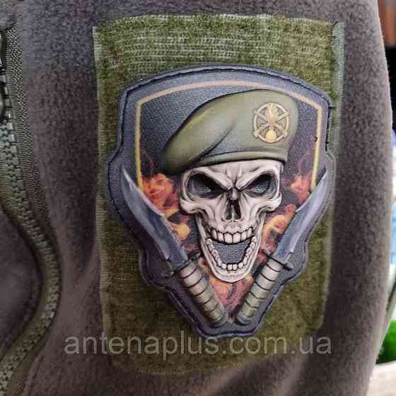 Череп у береті Механізовані війська об'ємний шеврон / патч Київ