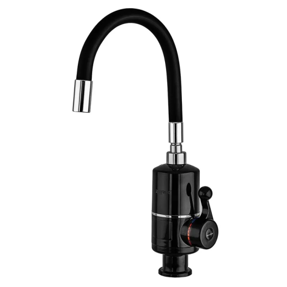 Водонагрівач 3,3 kW проточний, рефлекторний вилив, на мийку ZERIX ELW06-F-2BLACK (ELW06-F-B BLACK) (колір чорний) (ZX5032) Київ