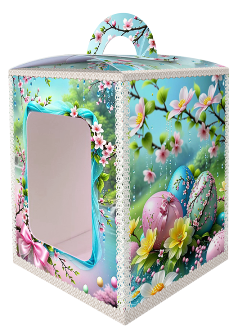 Коробка під великодня Великодня 14 см * 14 см*18,7 см (400 гм) No1 (1 шт.) Харків - фото 7