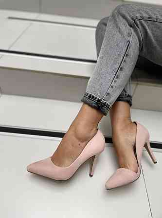 Seastar Туфлі жіночі SEASTAR пудра еко-замш висота каблука 9.5 см 37р. (2536) Коломыя