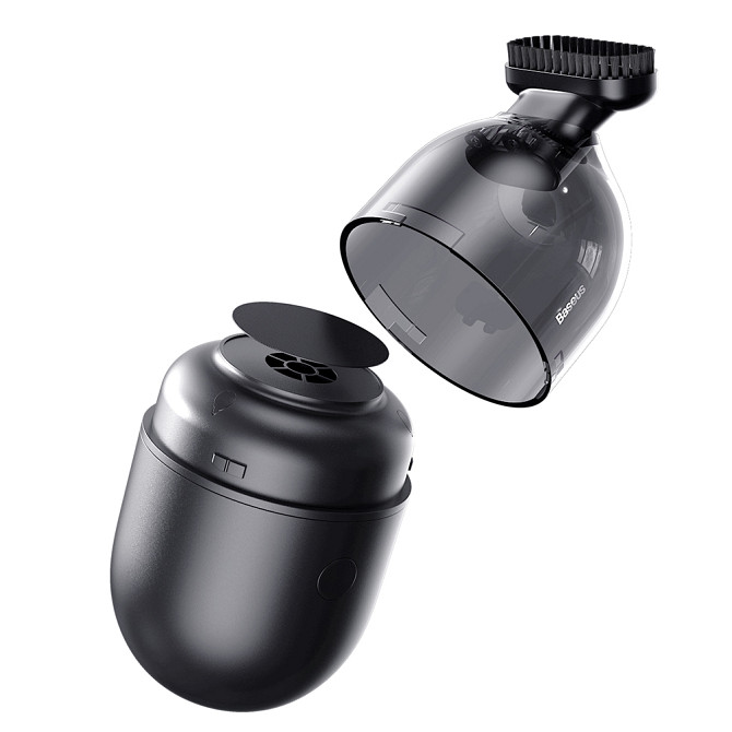 Портативний пилосос Baseus C2 Desktop Capsule Vacuum Cleaner mini CRXCQC2A-01 (Чорний) Николаев - изображение 3