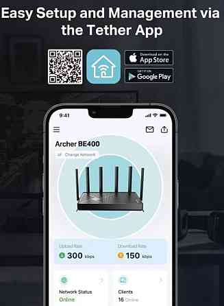 TP Link Archer BE400 WIFI 7 BE6500 Київ