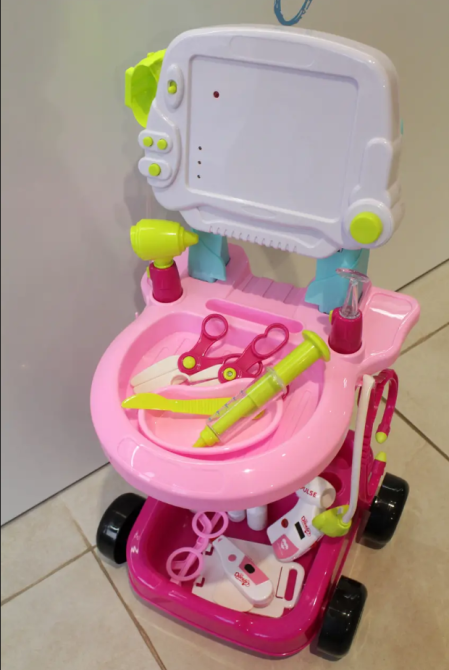 Набір доктора Doctor set з візком 17 предметів Рожевий (660-45) Чернигов - изображение 2