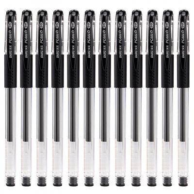 Ручка гелева Baoke з грипом 0.5 мм, чорна (PEN-BAO-PC880D-B) Вінниця - фото 2