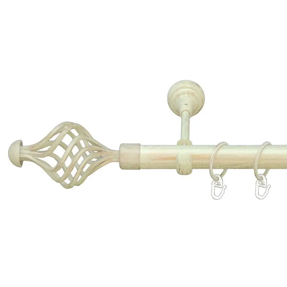 Карниз Orvit Арезо металевий однорядний відкритий Біле Золото 25 мм 200 см (6951070) Львів - фото 1