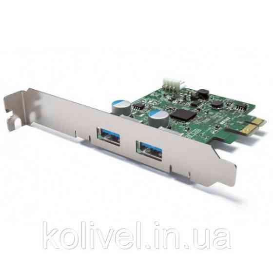 PCI-E Контролер USB3.0 (2ext. Molex) Low Profil, NEC, RTL (B00192) Киев