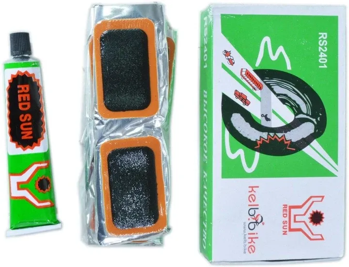 Латка для камеры квадратная 35 мм х 55 мм Red Sun RS2401 , к-т (24 латки + клей) Полтава - фото 1