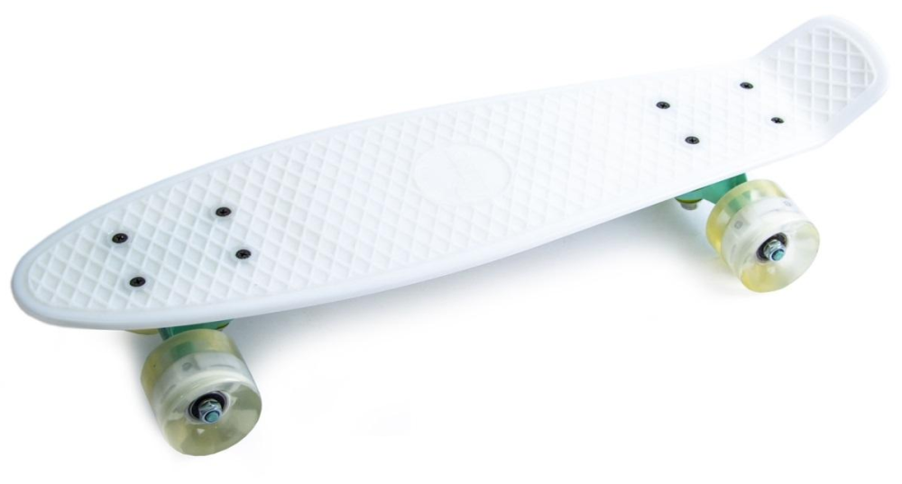 Пенні борд PENNY 22 дюйми. Колеса світяться. Білий колір Одеса - фото 1