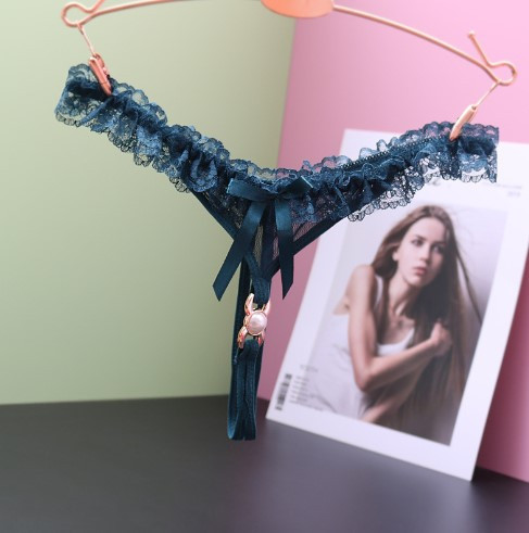 Трусики з розрізом еротичні унісекс універсальний зелений Київ - фото 1