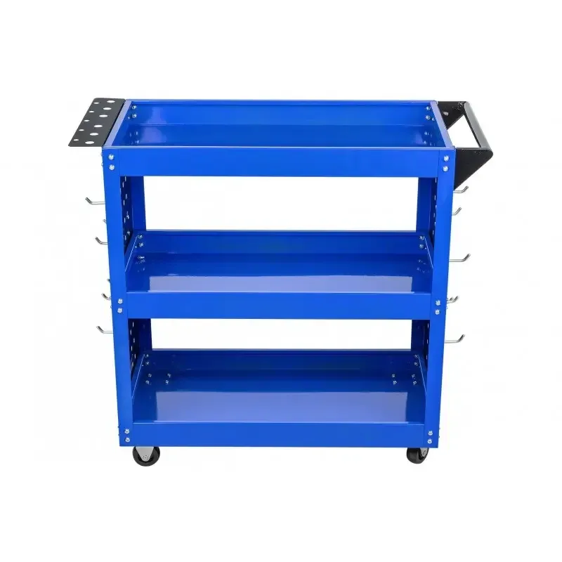 Візок для майстерні AL-FA ALMTC01 – сталевий, 3 полиці, бокові панелі, 12 гачків Львів - фото 2