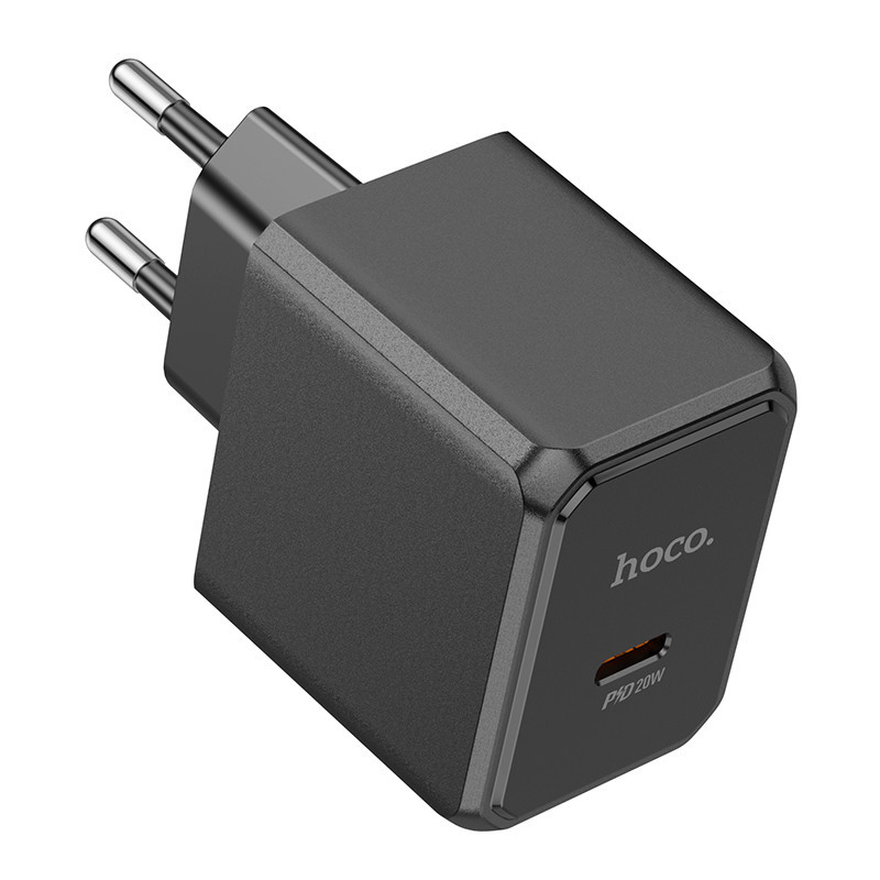 Мережевий зарядний пристрій HOCO CS13A Ocean single port PD20W charger Black Одеса - фото 4
