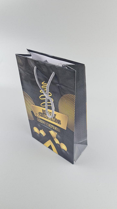 Новогодние пакеты для подарков, средний 17x26x8-037 (12 шт) Харьков - изображение 3