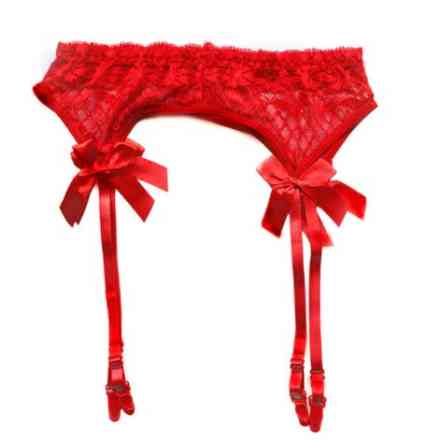 Пояс для панчіх з бантами універсальний червоний Київ