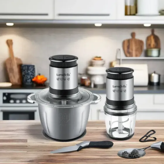 Измельчитель-блендер 2в1, 1000 Вт, 3.0 л + 0.6 л LumaBella Коломия