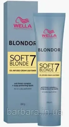 Крем для освітлення Wella Blondor Soft Blonde Cream на олійній основі Київ