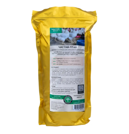 Чистая птица Подсушитель и освежитель подстилки в гранулах для бройлеров 3000 мл Винница