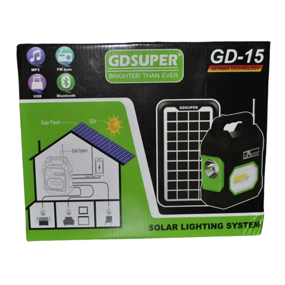 Переносной фонарь c повербанком GD-15,на солнечной батарее с радио и,3,Bluetooth SBR Киев - изображение 6