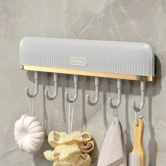 Клейкая вешалка с крючками,держатель для посуды с 6 крючками Plastic hook Коломия