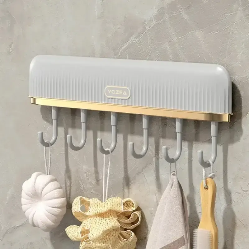 Клейкая вешалка с крючками,держатель для посуды с 6 крючками Plastic hook Коломия - фото 1