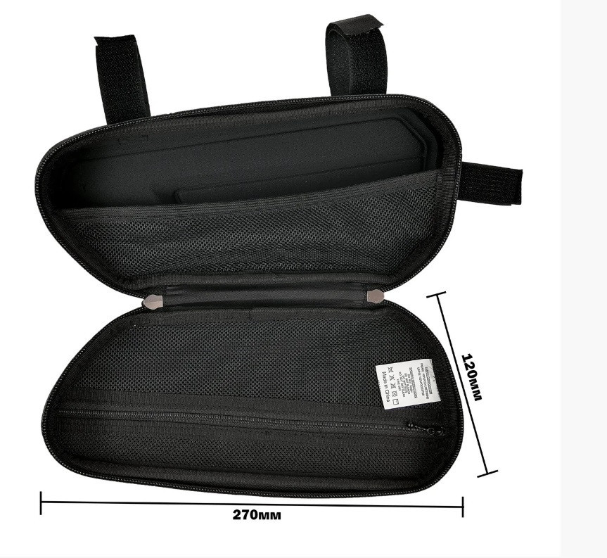 Велосипедная сумка на раму B-Soul черная Бровары - изображение 6