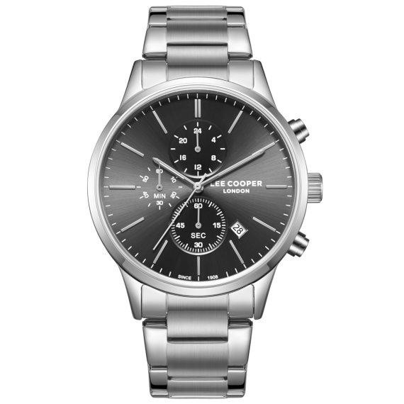 Мужские водостойкие наручные часы Lee Cooper Plane (Серебристый) Киев - изображение 1