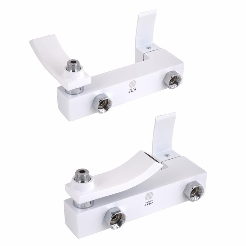 Смеситель для ванны Qtap Swan Cascada c душевым гарнитуром QTSWA260CRW45569 белый/хром Киев - изображение 5