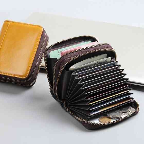 Візитниця Vintage 14963 шкіряна Жовта Київ