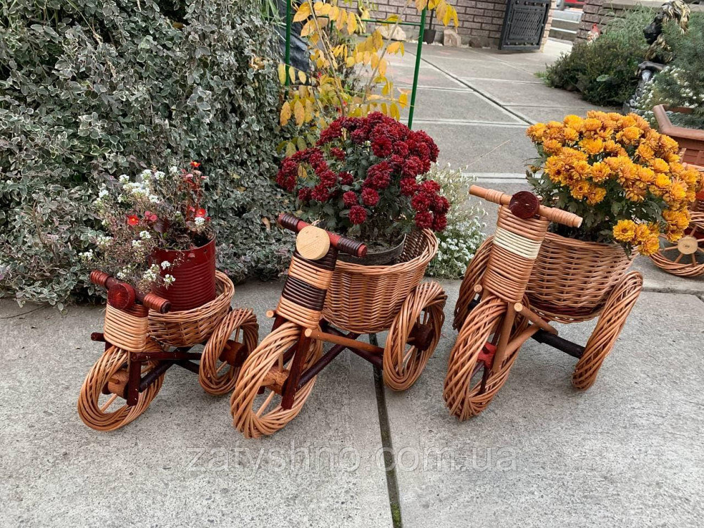 Плетена підставка під вазон із лози Київ - фото 6