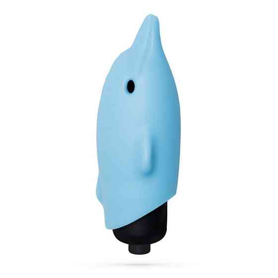Мини-вибратор в виде дельфина Crushios Dolphin з 10 скоростями, голубой Sex Aura Киев