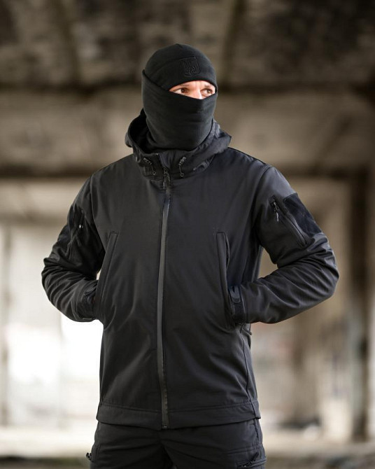 Тактический костюм Softshell 5в1 LUNAR черный ТР6407 Одесса - изображение 17