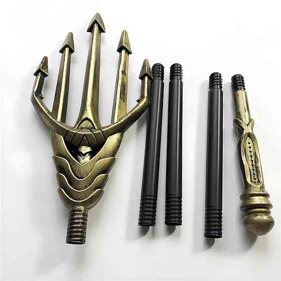 Косплей тризуб Аквамен RESTEQ 1:1 — реалістичний реквізит 145 см з Ліги Справедливості для косплею та колекції Київ