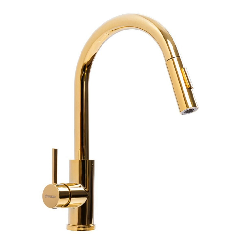 VALESO Кухонний змішувач з висувною лійкою Valeso NES-JL7 (PVD золото) Киев - изображение 1