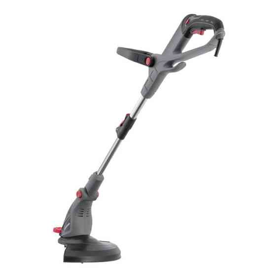 Тример електричний, 0,45 кВт, 10000 об/хв, ширина зрізання 300 мм, телескопічна штанга, регулювання положення головки INTERTOOL Киев