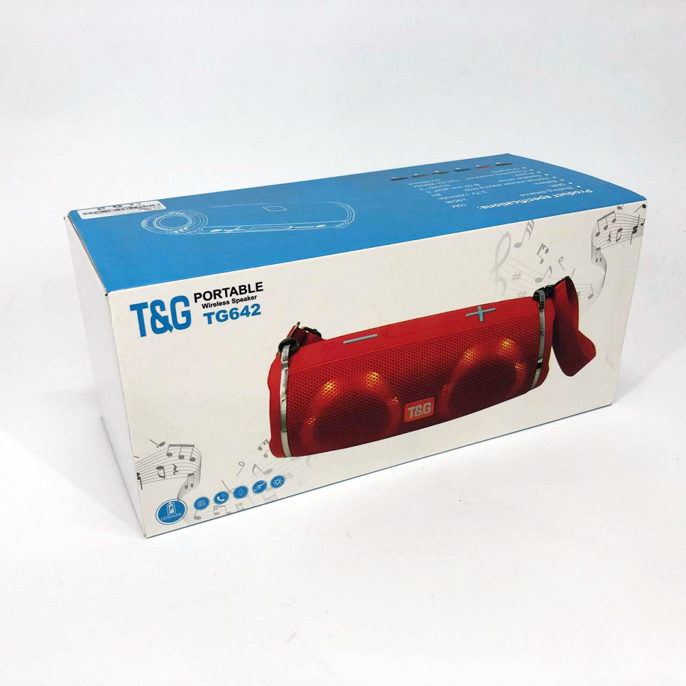 Bluetooth колонка з динамічним підсвічуванням TG642, Бездротова портативна колонка з ремінцем KL-95 Львів - фото 2
