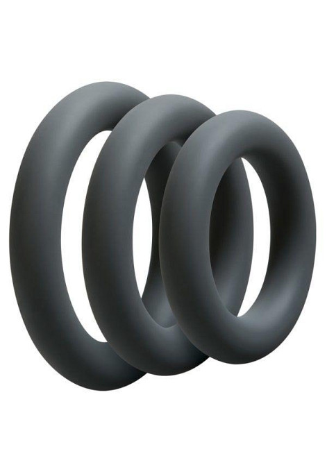 Набір ерекційних кілець Doc Johnson OptiMALE 3 C-Ring Set Thick Sex Aura Київ - фото 1