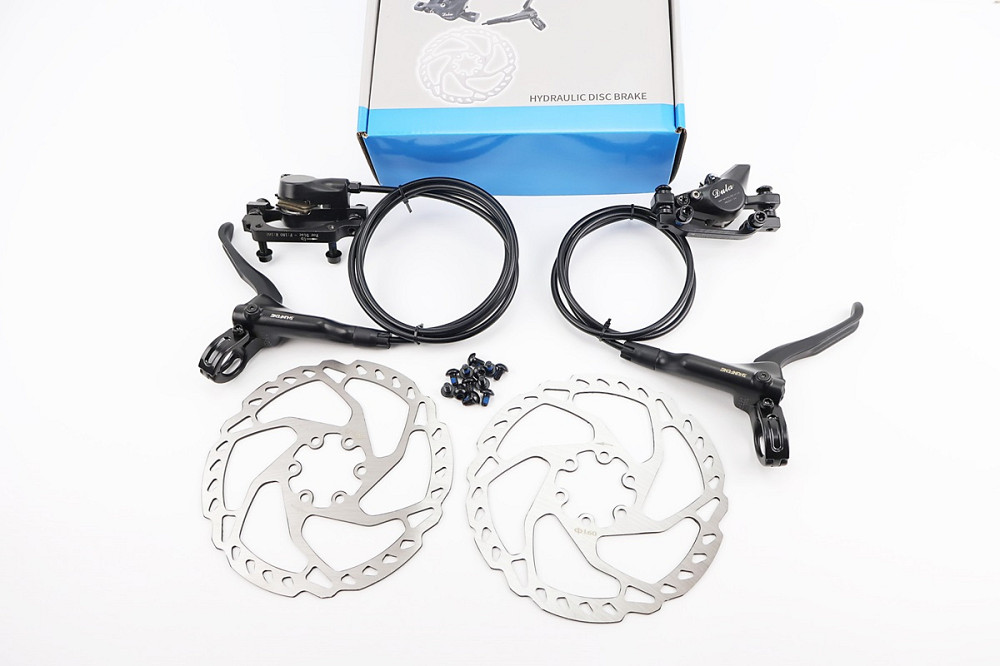 Гальмо Disk-brake гідравлічне переднє+заднє DULA 601+RT525 F\R 160mm Киев - изображение 1