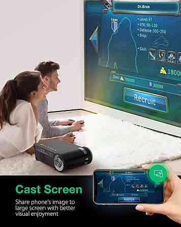 Новинка проєктор Blitzwolf BW-VP8 — 5500 Lumen, Wi-fi, Bluetooth Київ