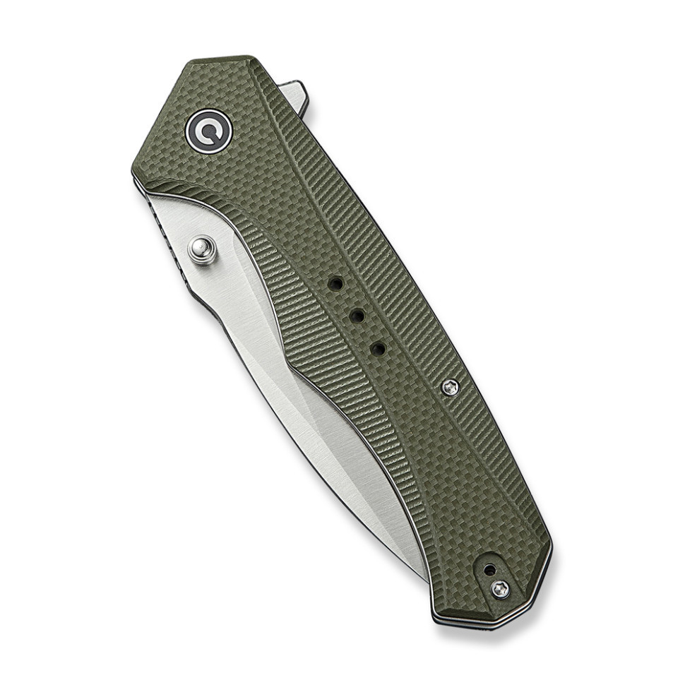 Нож складной туристический Civvi Photonix, (9.4 см) 14C28N / G10 темно-зеленый Киев - изображение 4