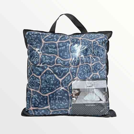 Ecotton Набір для подорожі Ecotton 2 в 1 Подушка 40х40 плед 110х140 блакитний FL-087 Коломыя