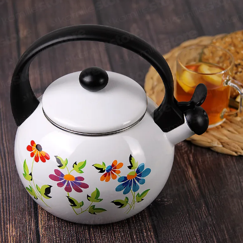 Чайник 2,2л емальований зі свистком 1030 KAMILLE Житомир - фото 8