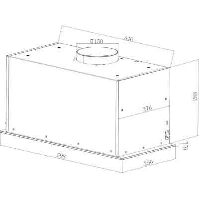 Вытяжка кухонная Hansa OMP6555BGH Винница