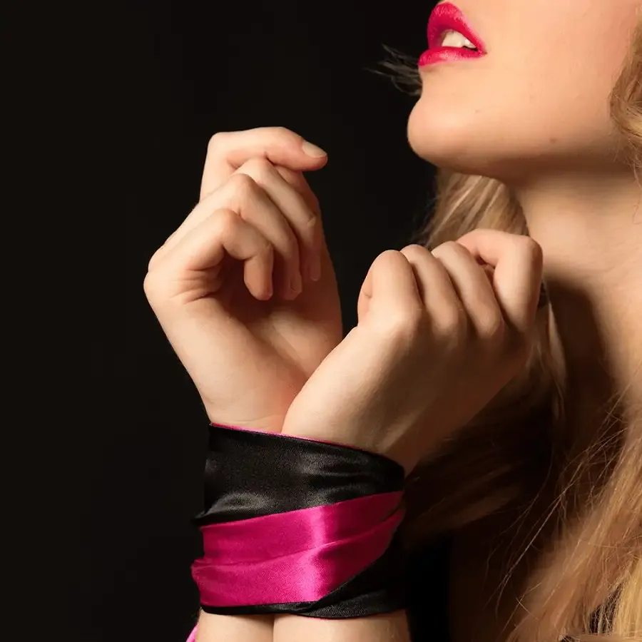 Пов'язка-стрічка з сатину 2-в-1 Adrien Lastic Satin Sash (пов'язка на очі і стрічка для зв'язування) Львів - фото 4