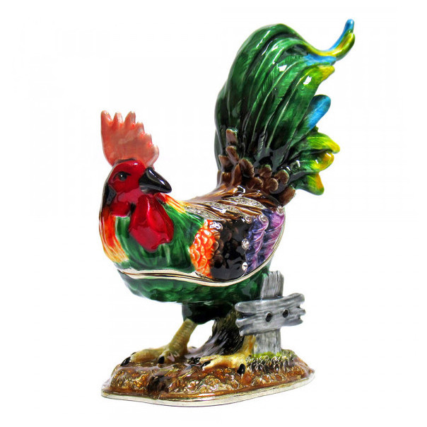 Шкатулка для украшений металл Петух Киев - изображение 1