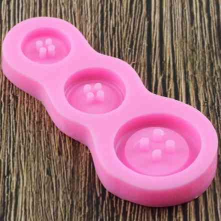 Молд силиконовый Пуговицы 99 на 44 мм розовый Киев
