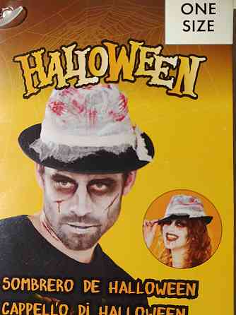 Мужская шляпа с бинтом в крови для Хэллоуина one size черный Киев