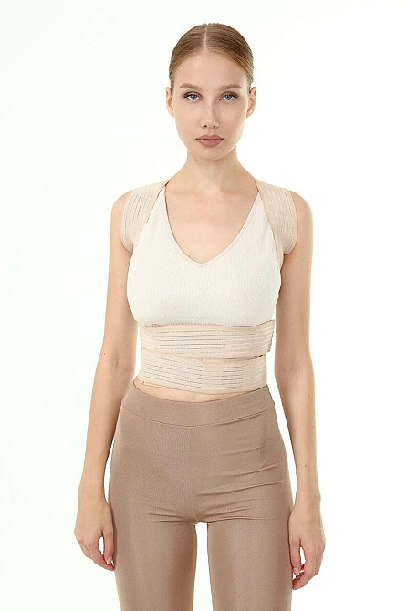 Корректор осанки для грудного отдела позвоночника, Бандаж для спины с ребрами жесткости, Размер XL Каменец-Подольский - изображение 3